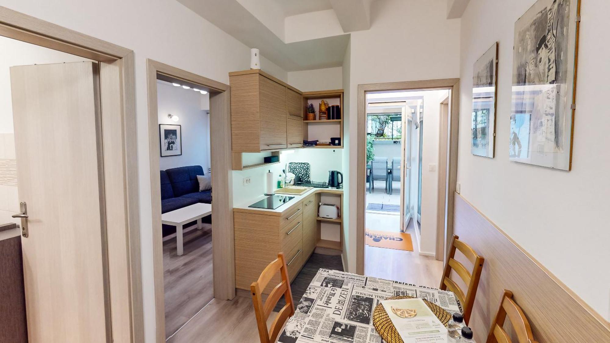 Chaplin Apartment - Free Garage Parking Любляна Екстериор снимка